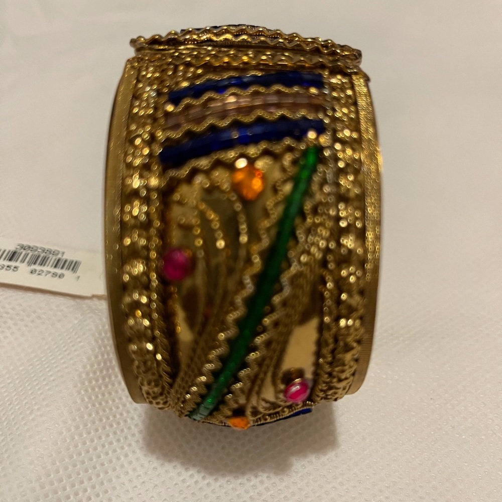 Multi colored costume cuff bracelet.